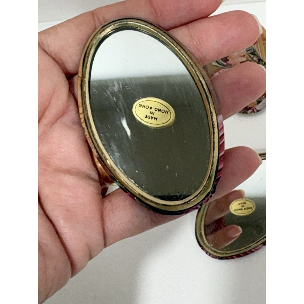 Vintage Lot of 6‎  COCA COLA Pocket Mirrors Mirror 70s Lady Victorian Hat Red